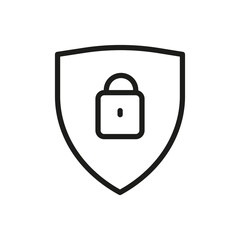 Outline Vector Icon Shield, Protect, Defense