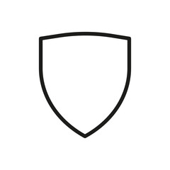 Outline Vector Icon Shield, Protect, Defense