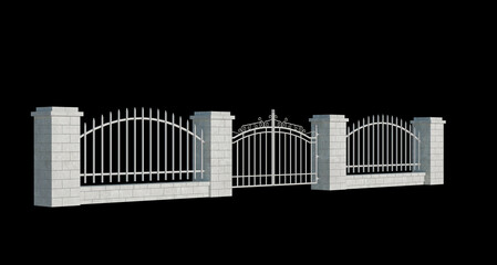 Fototapeta premium 3d Render Building Structure On Isolated