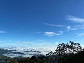 clouds over the mountain
