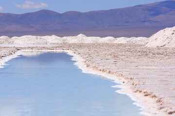 Salt extraction in the Salinas Grandes in Jujuy