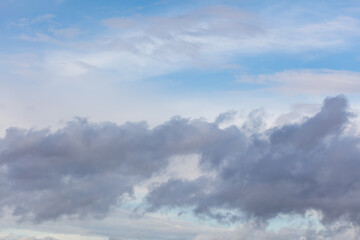 Clouds in the sky as background. Nature