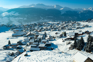 Brigels, ein Dorf im Kanton Graub&uuml;nden