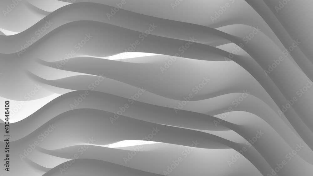 Poster gray wave pattern background with seamless wave background animation. 3d rendering of trendy ripple 