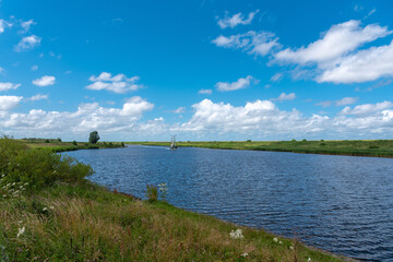 Shrimp boats in the Leyhoerner-Sieltief bei Greetsiel