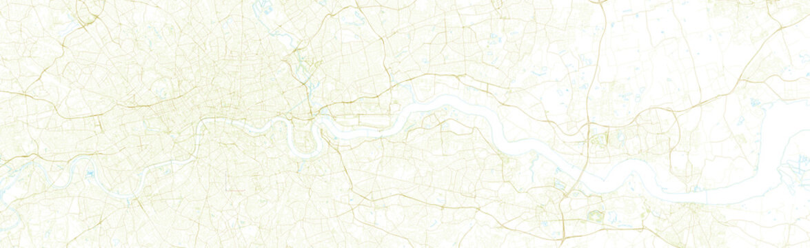 large detailed map of London city