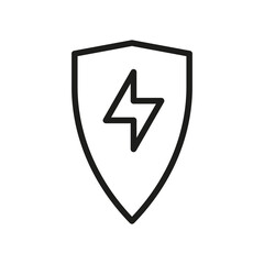 Outline Vector Icon Shield, Protect, Defense