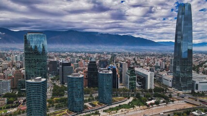 Fototapeta premium Santiago de Chile, zona financiera