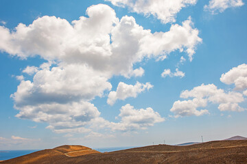 Wolkenhimmel über der Insel Astypalea, Griechenland