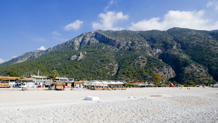 Fototapeta na wymiar The amazing resort of Olugeniz in southern Turkey