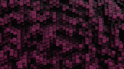 Lots of rectangular rods. Pink shades. Full frame.