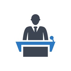 Conference presentation icon