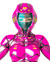 astronaut girl on sci-fi suit