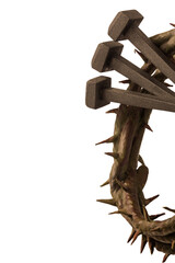 Jesus Christ crown of thorns and nails.