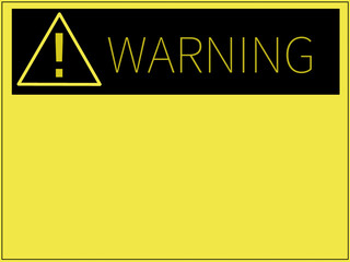 warning sign Illustration image