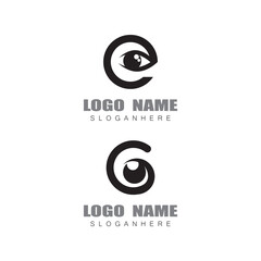 Eye Care vector logo design