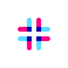 Creative modern medical cross logo design vector for healthcare company