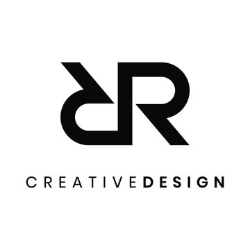 Modern letter RR logo design