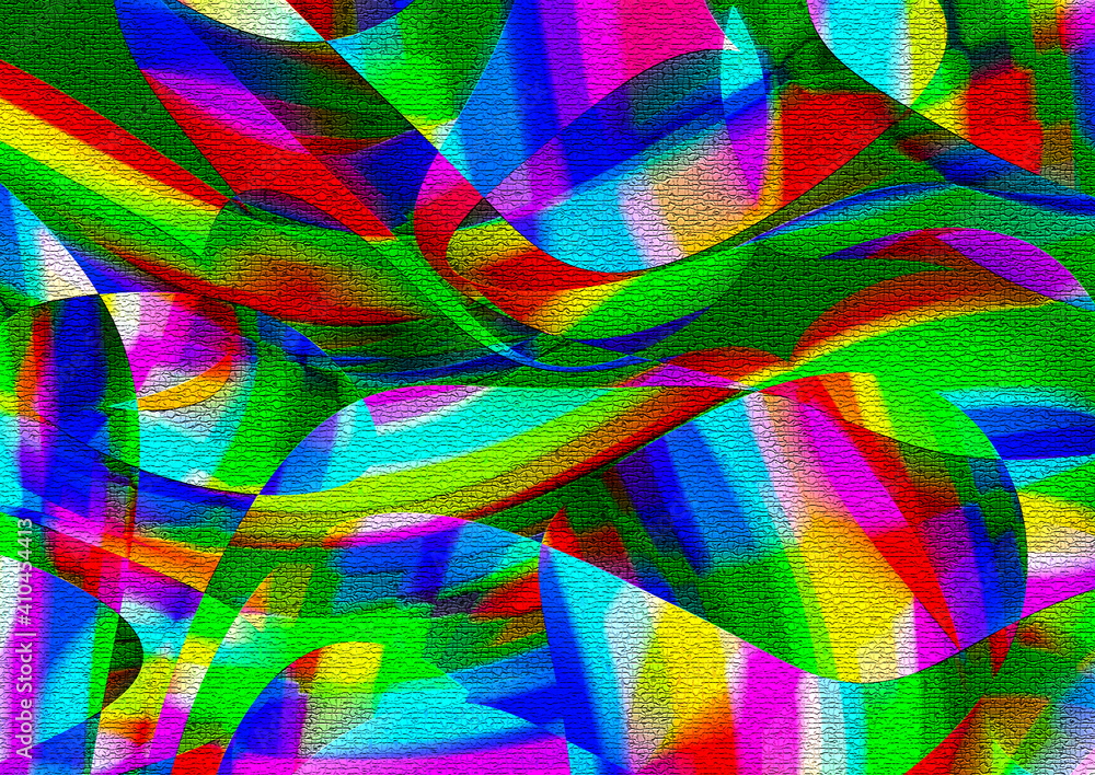 Poster modern abstract art background of random shapes in multicolor