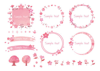 桜のフレーム素材セット © Spiharu