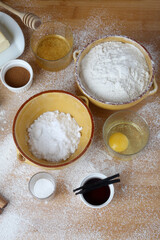 baking homemade christmas ginger cookies 