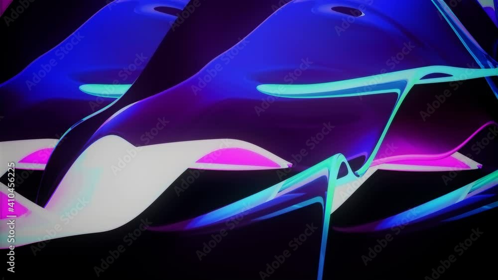 Poster dark abstract waves background texture 3d rendering animation. geometric modern texture background, 