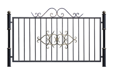 Iron decorative fence.