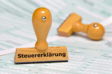 Formular für Steuererklärung an Finanzamt