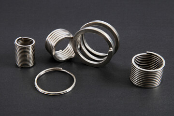 Metal springs in different sizes