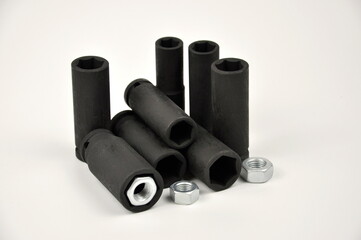 Set of nozzles for professional automotive tool