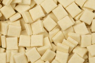 fond de croziflettes cru en gros plan