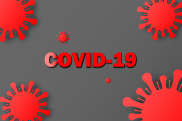 Coronavirus image or COVID-19 for presentation or publicity.vector