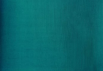 Nahaufnahme Detail blaugrüner Stoff Textur Hintergrund. Innenvorhang Stoff Textur Hintergrund. textur des stoffs jean textur hintergrund © WONGSAKORN