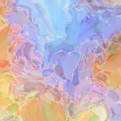 Abstract texture. Expressive handmade watercolors on surface. Watercolor brushstrokes. Modern art. Multi color backdrop. Contemporary wall art. Colorful backdrop. 2d illustration.