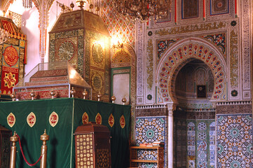 Moulay Idriss mausoleum in the spiritual city of Morocco