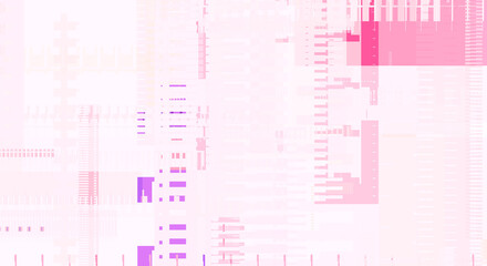 Geometric multicolored intersecting lines. Graphic illustration of digital technology. Abstract background.