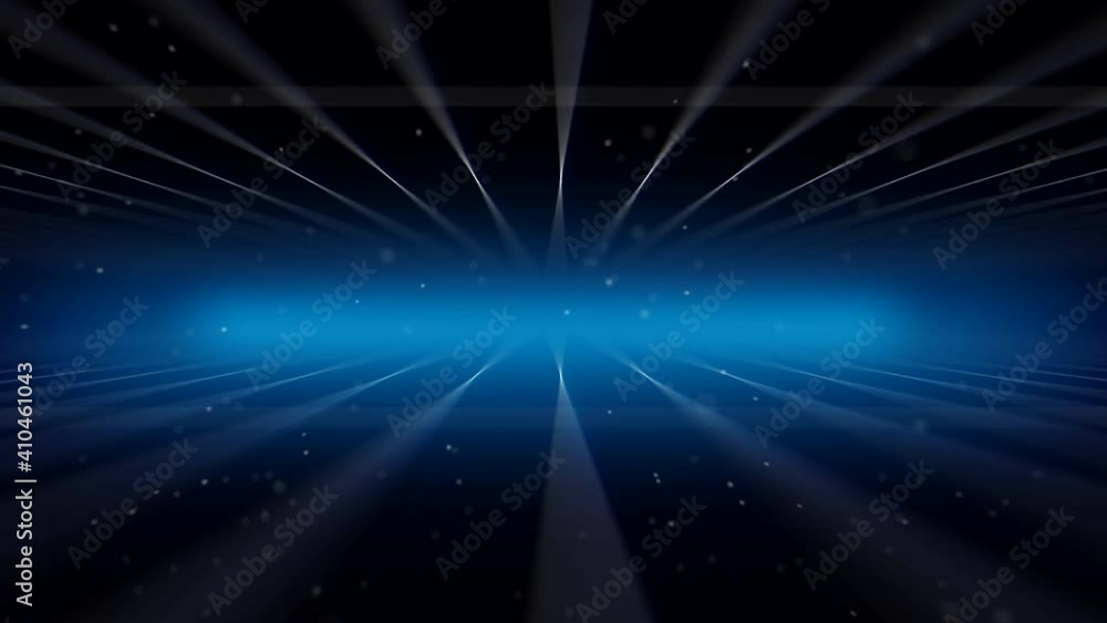 Poster a random pan and zoom camera of a cyberspace network with on a grid from squares in the dark blue ba