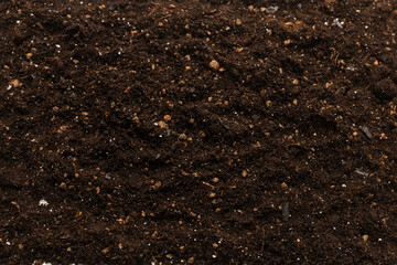 Black land for plant background.