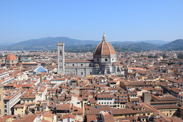Fototapeta na wymiar Vue panoramique à Florence