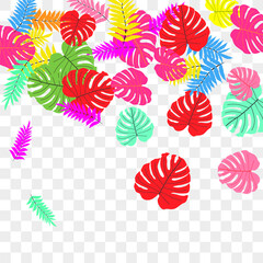 Vector tropical pattern from colorful foliage.