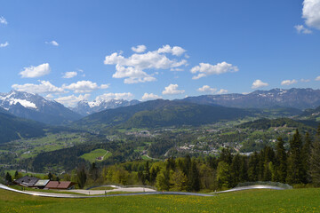 landscape with  mountains
