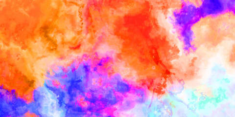 Brushed Painted Abstract Background. Brush stroked painting. Artistic vibrant and colorful wallpaper..