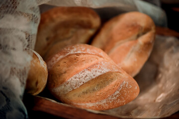 assortment of baked bread