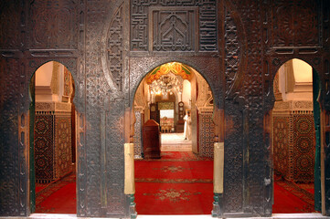 Moulay Idriss mausoleum in the spiritual city of Morocco