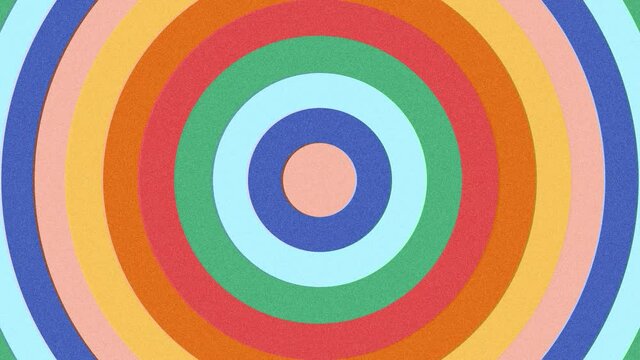 abstract circle beam vintage style 70s loop animation grain texture risograph