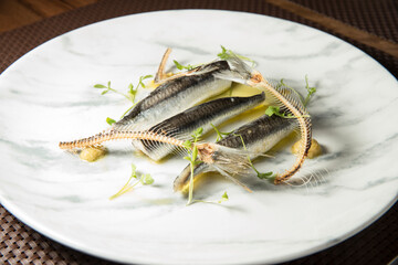 Boquerones con olivas