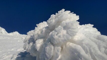 snowdrift over the mountains