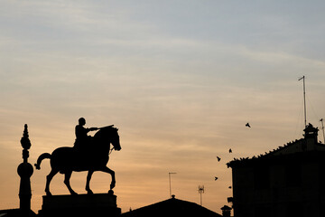 Naklejka premium Equestrian statue of Gattamelata