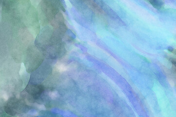 Soft watercolor wallpaper. Artistic painting with softly brushed colors. Pastel colors dabbed background. Painted abstract wall art.