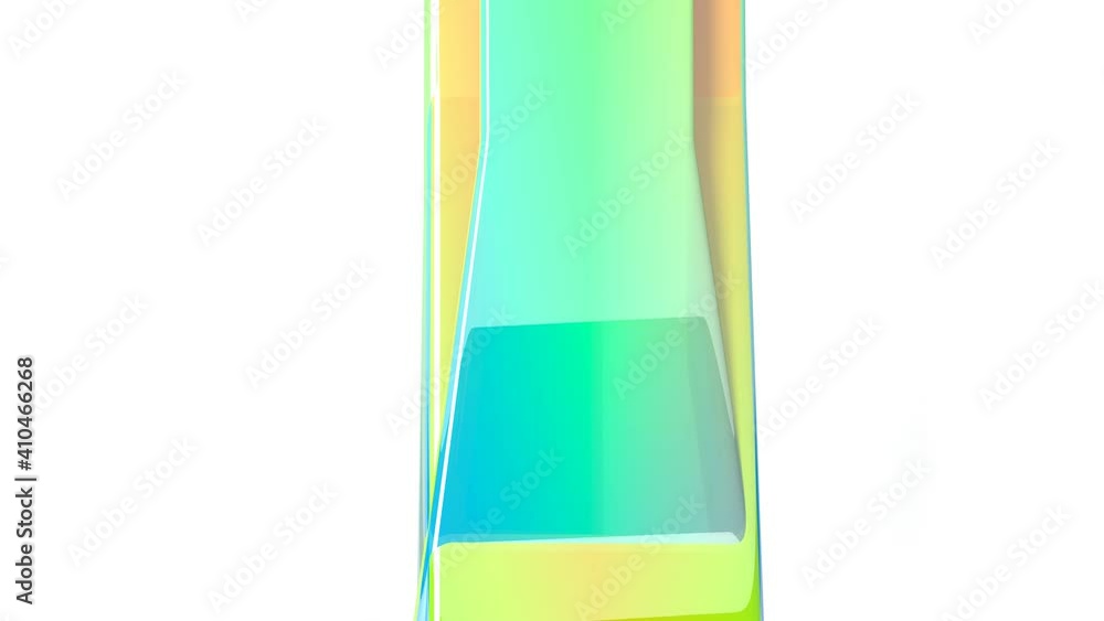 Poster abstract 3d rendering of background multicolored abstract 3d background with twisted figure of moder